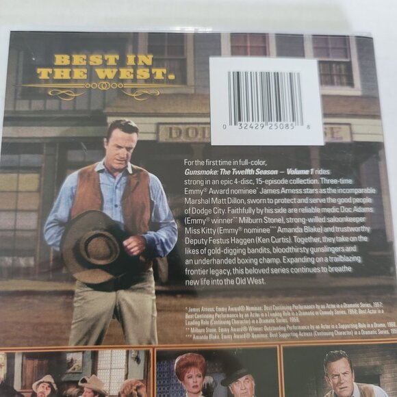 Gunsmoke DVD: The Twelfth Season, Vol. 1 2016 4-Disc Set - Picture 6 of 13
